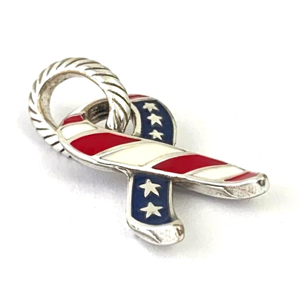 Brighton USA Patriotic Ribbon Charm